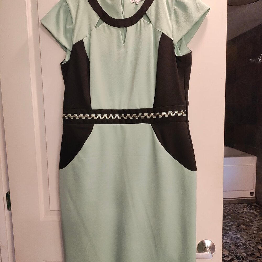 Pierri New York Green and Black Dress Size 16